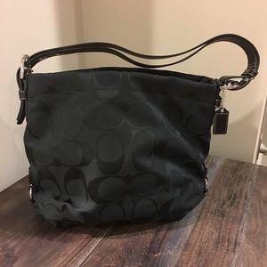 Coach Authentic Black Signature Duffle F15067 New!